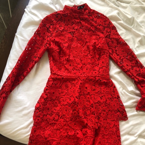Misguided lace long sleeve dress - Picture 4 of 6
